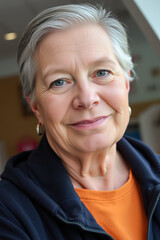 Portrait of a Senior Woman with a Smile
