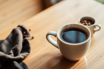 Still Life with Coffee and Coffee Beans