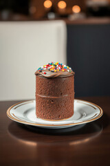 Chocolate Cake Delight on Elegant Plate