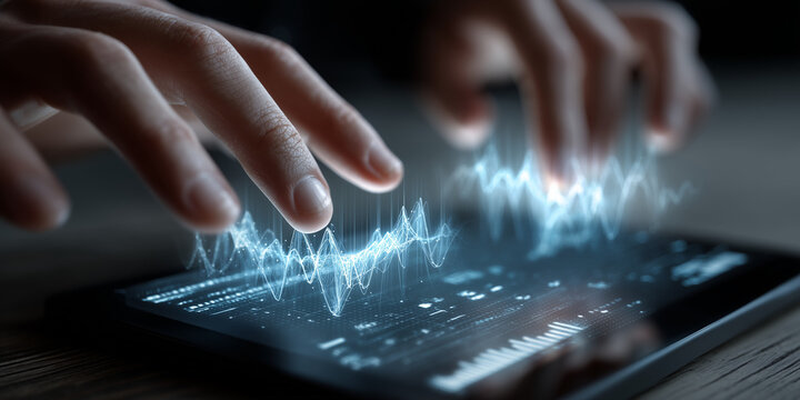 Tablet splits and merges graphs live to visualize AI training variables.

