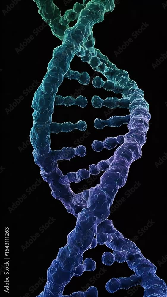 Aufkleber 3d abstract dna helix molecule science genetic code background