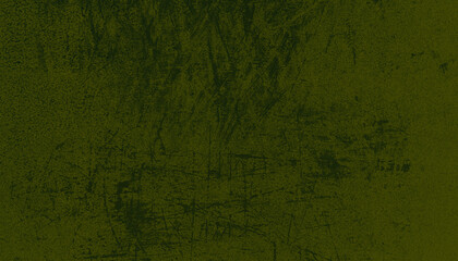 Green abstract background with dark scratches, abrasions. Effect of paint on paper, plaster on the wall. Gradient black and green backdrop. Chalkboard, wallpaper for design, presentation