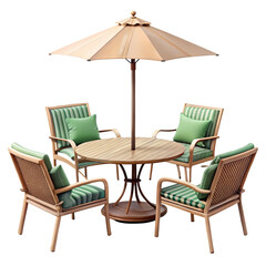 beach chair and umbrella