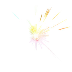 sparkler on black background