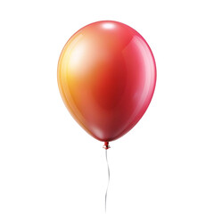 red balloons isolated on white