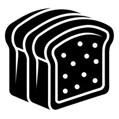 Bread Slices silhouette vector illustration