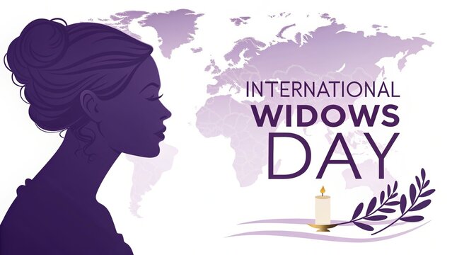 International Widows Day artwork highlights dignity in widowhood globally.