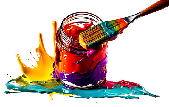 Bright colors and brushes translate into fascinating artwork. Painting tools