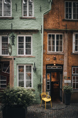 street of schnoor quarter in bremen