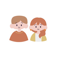 上半身のアイコンD【男女】