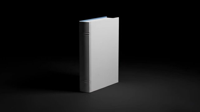 Minimalist Blank White Book Mockup: A sleek, uncluttered template ideal for showcasing your next project.