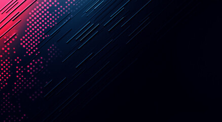 Abstract dark background with pink dots and lines
