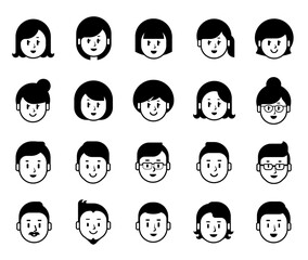 顔のアイコン
