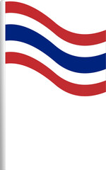 Thailand flag icon blow 