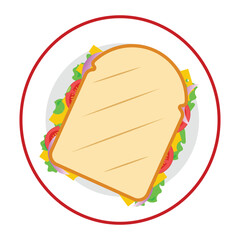 A plate of cheese and vegetable sandwiches