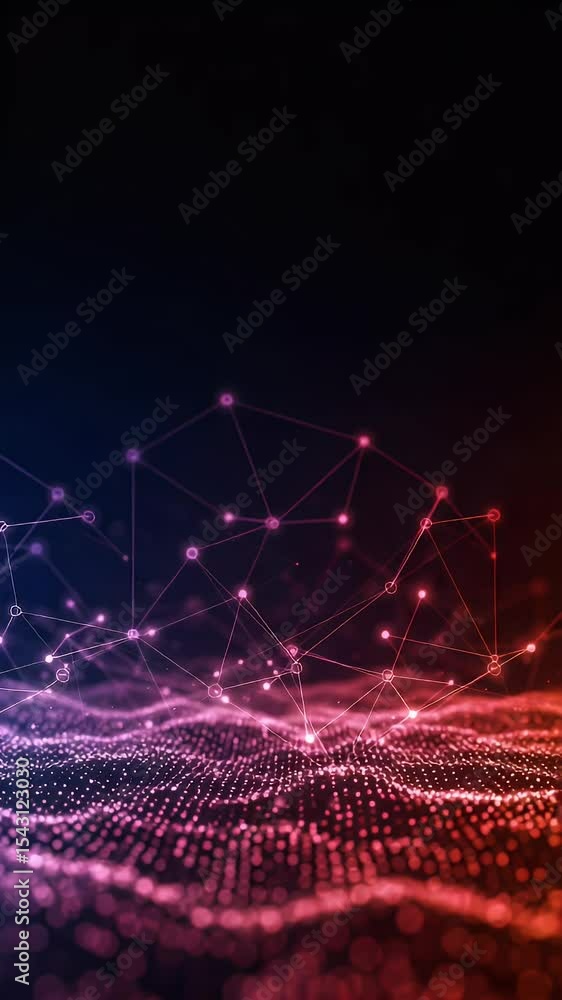 Poster abstract background: technology network connection digital data