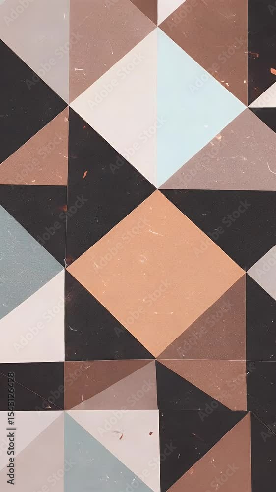 Poster abstract background geometric brown triangle mosaic pattern texture