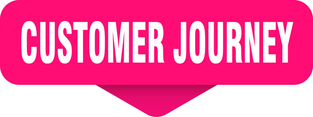 customer journey sticker. customer journey sign on transparent background