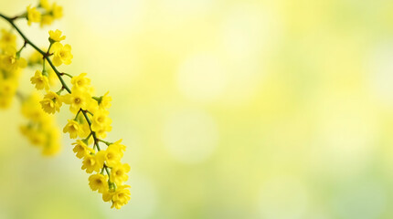 yellow flowers in spring