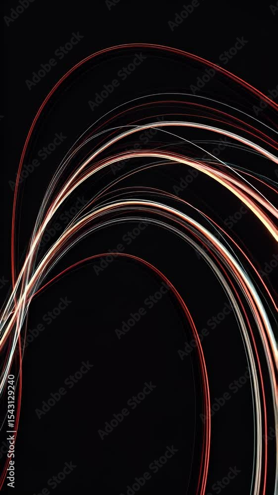 Poster abstract background motion curve glow light line and black design