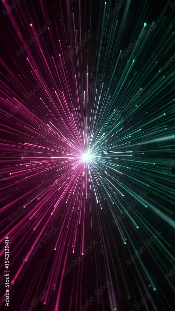 Poster abstract background motion graphics glow light space animation