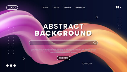 Modern design with blend shape for landing page, website, cover