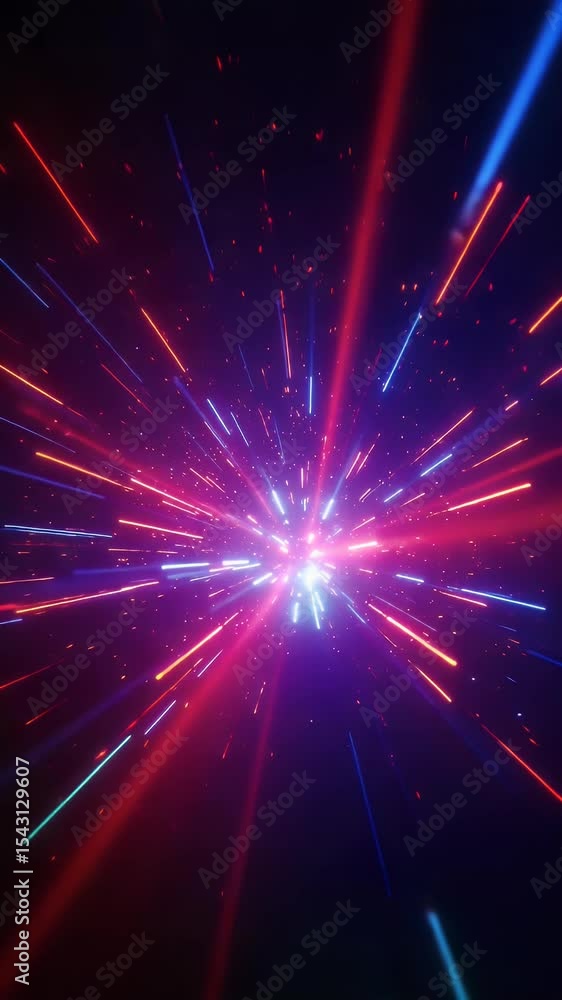 Poster abstract background motion graphics light glow animation design
