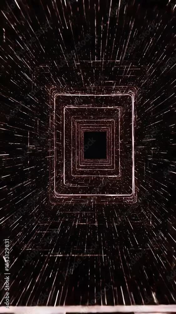 Poster abstract background motion light tunnel glow animation