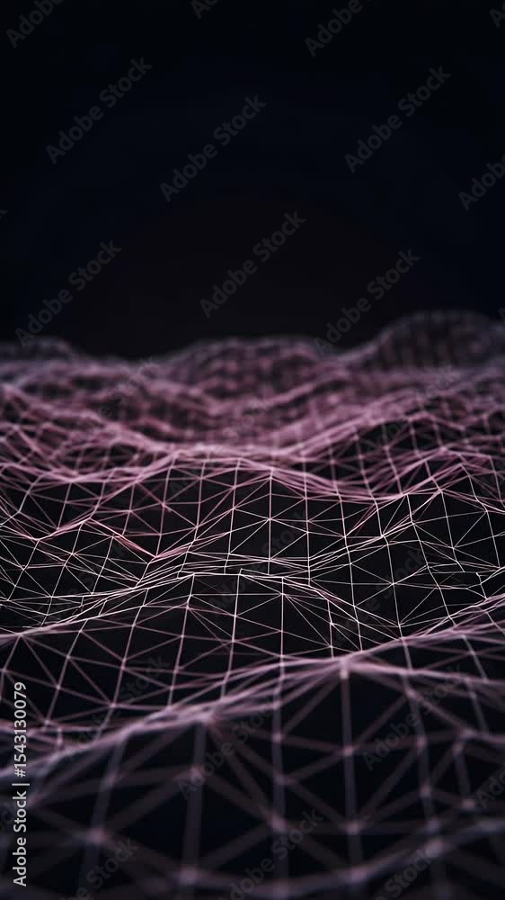 Poster abstract background motion wave pink grid mesh lines technology