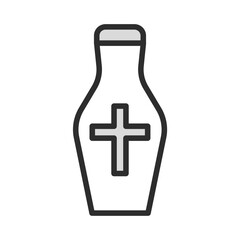 Obraz premium Religions & Beliefs Vector Icon Set - Editable Line Weight - Holy Water, Urn, Cross, Church, Faith, Spirituality, Christian, Ceremony, Sacred, Divine, Blessing icons