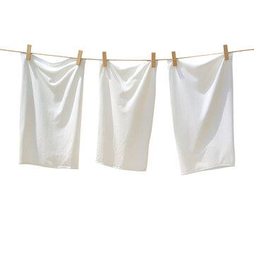 Clothesline isolated on transparent background
