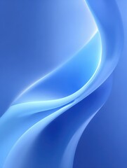 Obraz premium A soft, abstract blue background with flowing curves, ideal for designs and presentations.