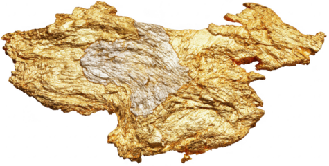 Gold China Map Image