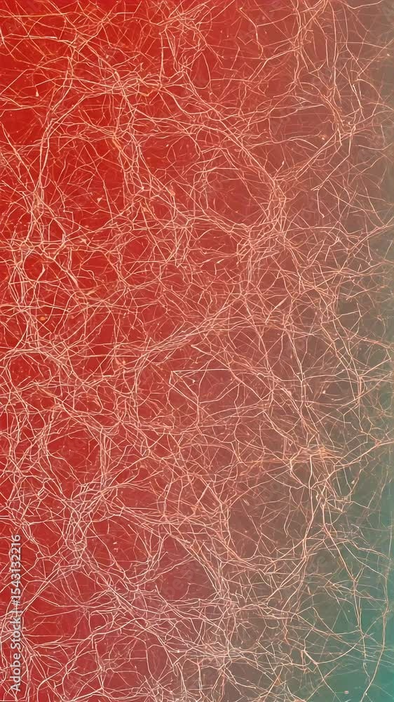 Poster abstract background of connected lines and points copper turquoise
