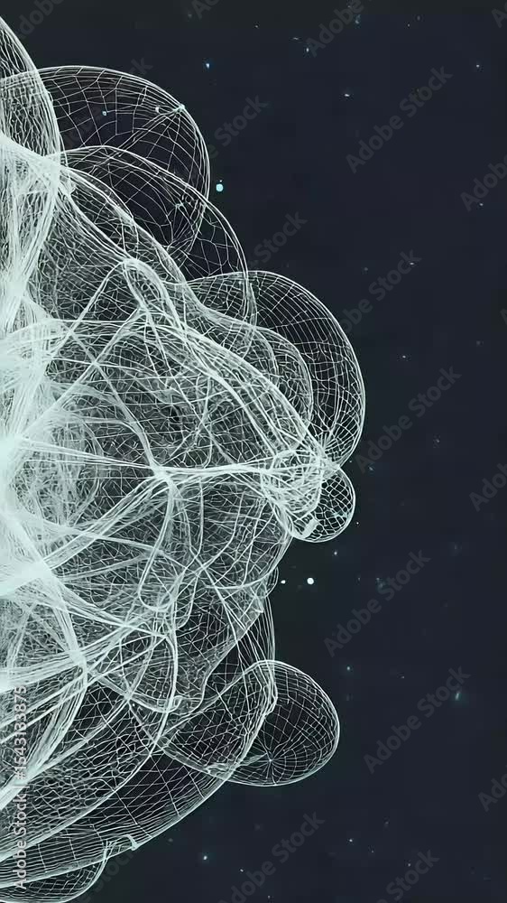 Poster abstract background particle light glow space motion graphic