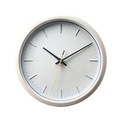 wall clock isolated on white