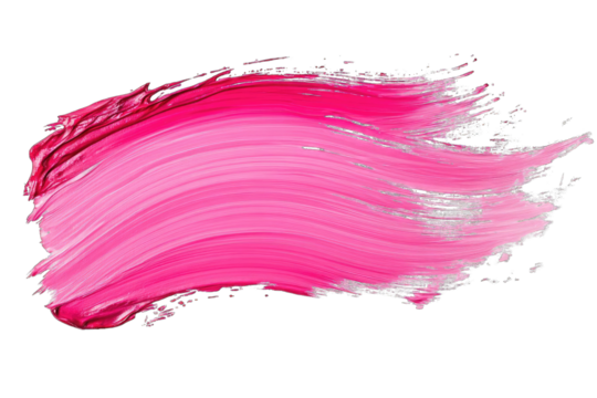 Vibrant pink paint stroke