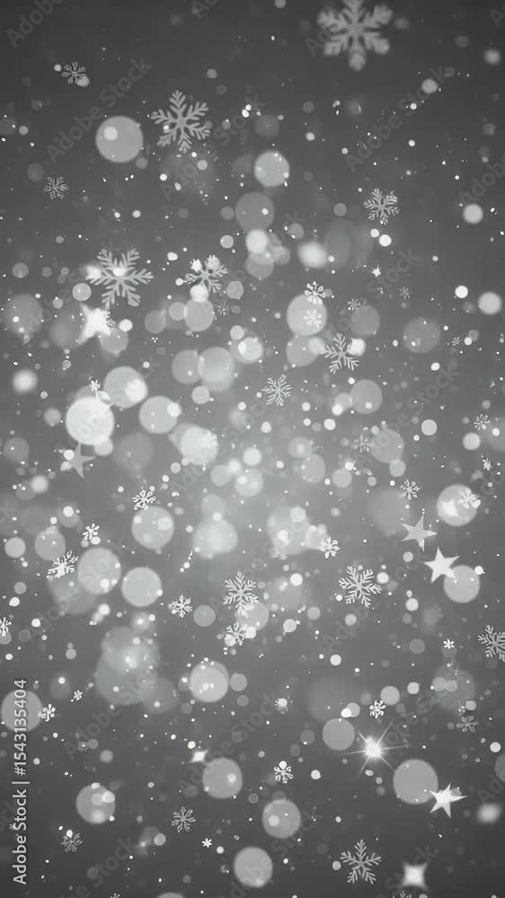 Poster abstract background snowflake bokeh sparkle winter holiday decoration