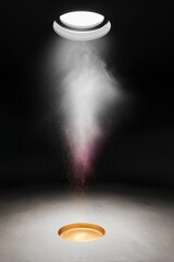 Abstract Dust Motes Dance in a Spotlight Beam