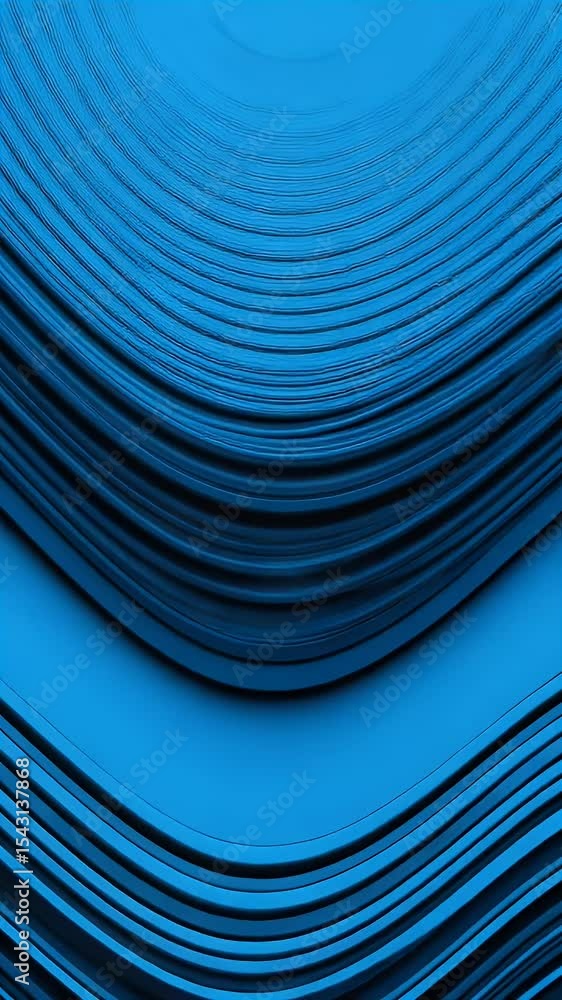 Poster abstract background with blue waves texture pattern design