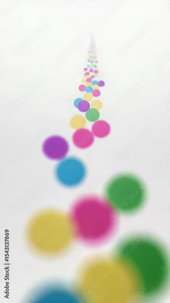 Poster abstract background with colorful circles bright pattern design