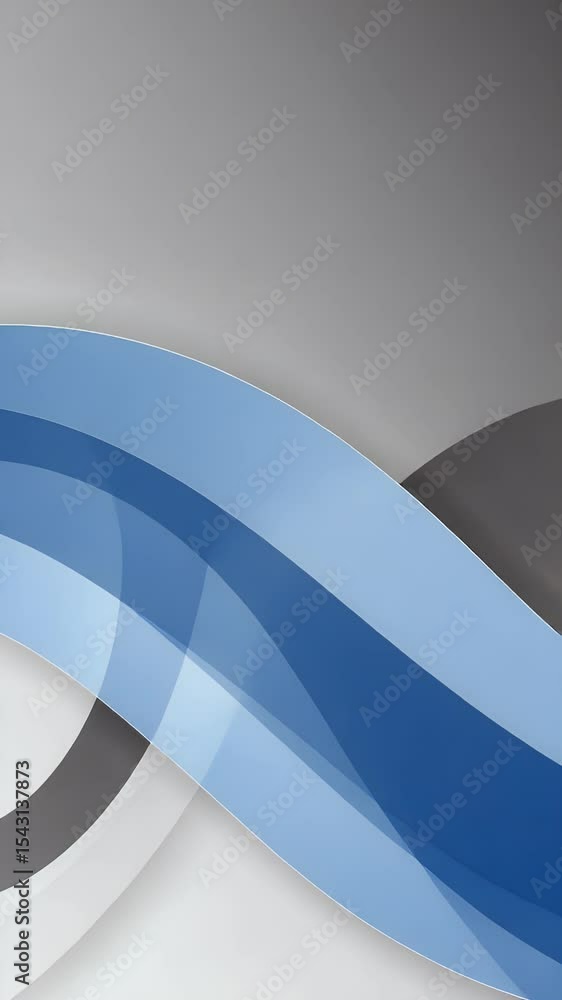 Poster abstract background with blue wave gray gradient design