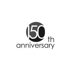 anniversary logo design, 150th anniversary, symbol, icon, party, logo design for 150th anniversary, vector, success, illustration, birthday, symbol, background, year, congratulations, greeting