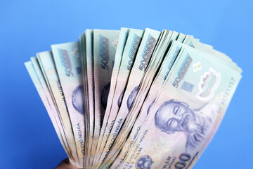 Five hundred thousand dong banknotes
