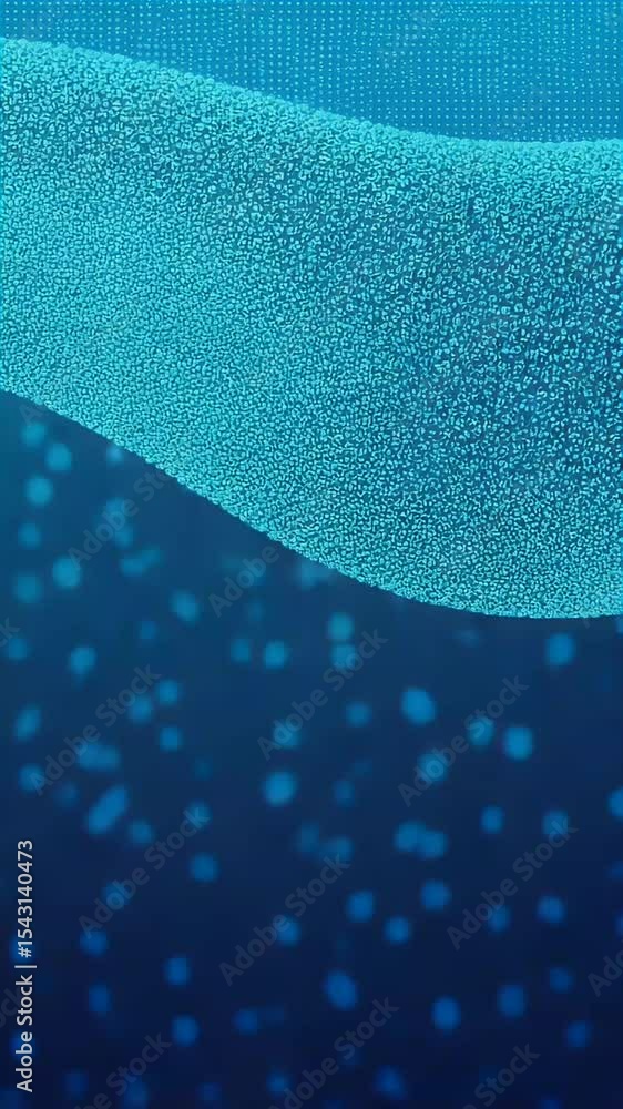 Poster abstract blue background wave dots pattern texture gradient design
