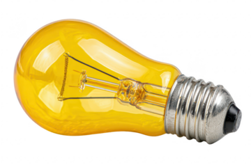 Yellow Light Bulb Image (1)