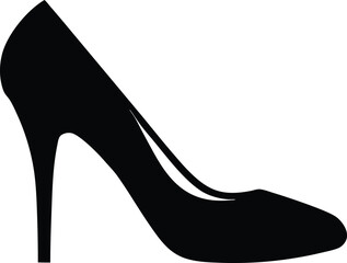  woman high heel icon,shoe high heel vector silhouette