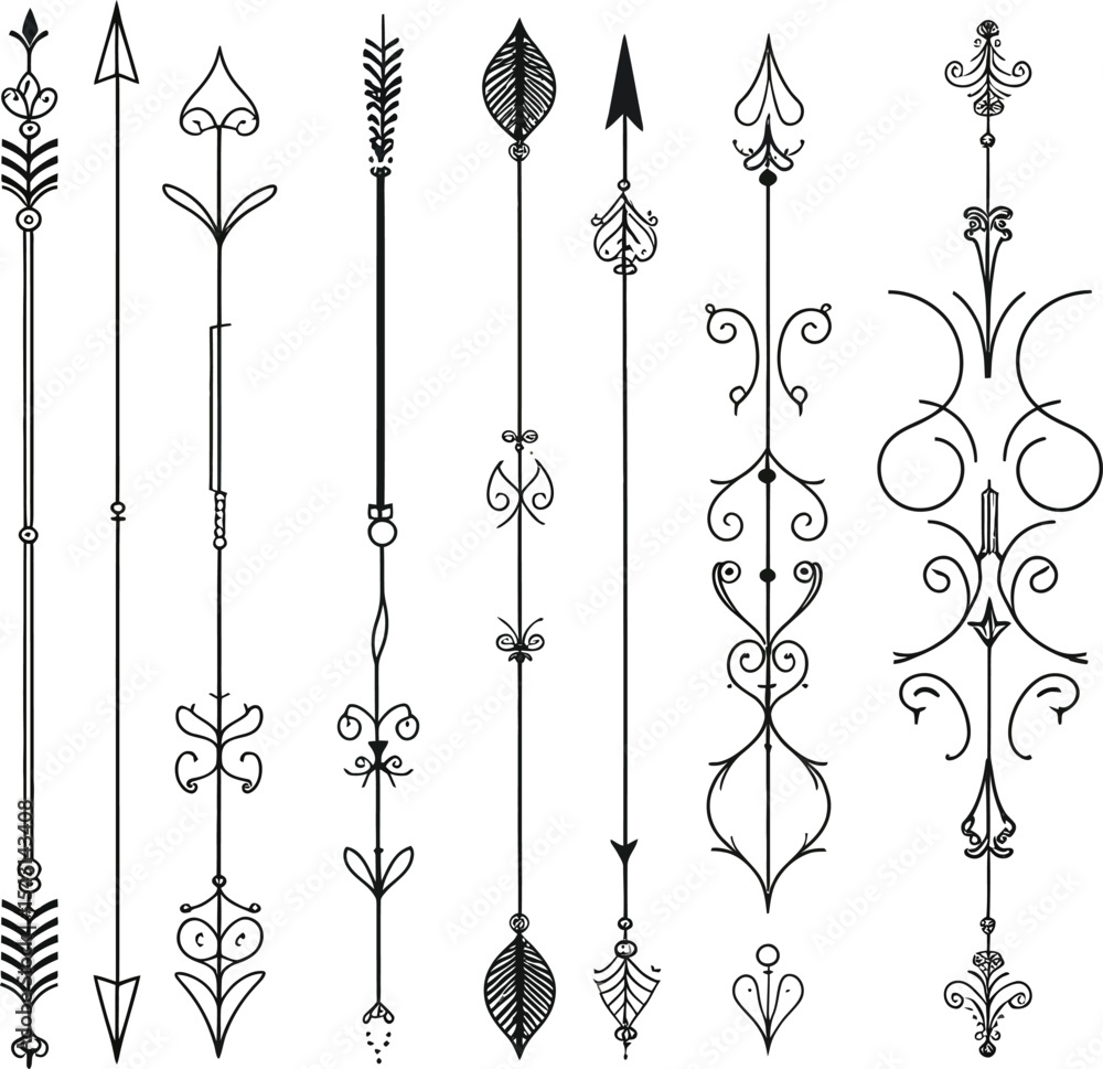 Poster collection of pink and white vector icons for web and mobile applications