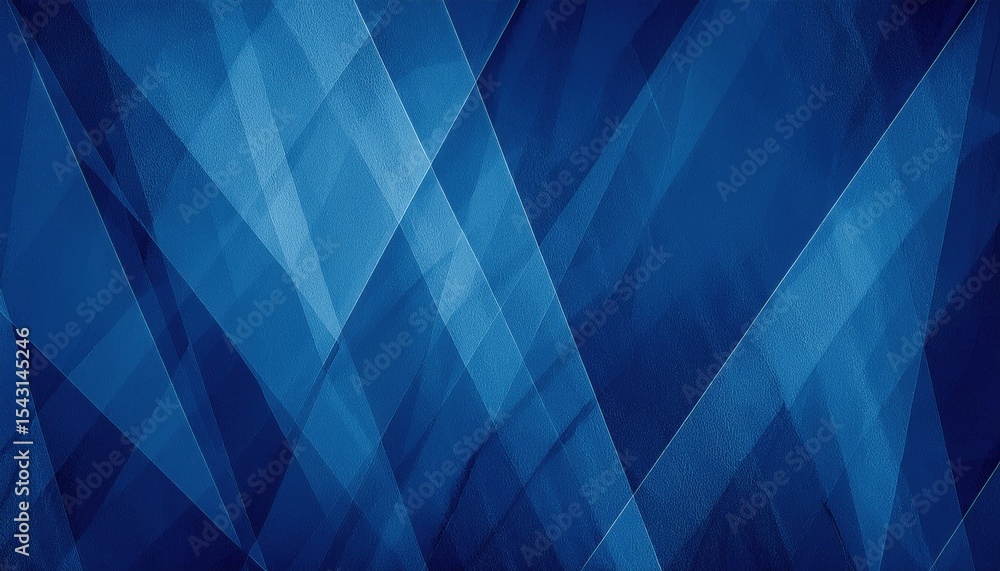 Poster abstract layered blue geometric texture background with overlapping translucent polygons and soft gr