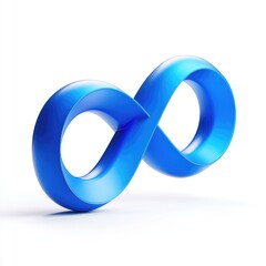 Blue infinity symbol, 3D style